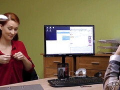 18 años, Mamada, Estilo perrito, Europeo, Hd, Dinero, Pelirrojo, Adolescente