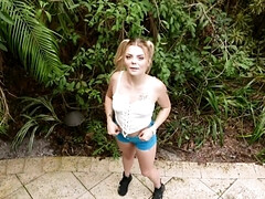 Rubia, Corridas, Garganta profunda, Sexo duro, Lamidas, Coleta, Pov, Coño