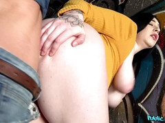 Cash Tempts Heavy-Breasted American Babe To Copulate