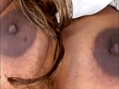 お尻, デカ尻, 黒人, 巨乳な, ディルド, 黒人, オナニー, 自然山雀