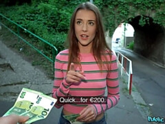 Culo, Dinero, Tetas naturales, Al aire libre, Bragas, Público, Afeitado, Adolescente