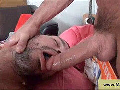 Kont, Bruinharig, Diep in de keel, Sperma in gezicht, Homo, Hardcore, Olie, Geschoren