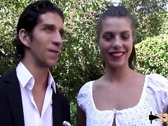 デカチン, フェラチオ, イマラチオ, 黒人, グループ, 異人種間, 天然, アウトドア