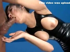 アジア人, フェラチオ, 中出し, ヒール, 日本人, 下着, 淫乱熟女, ゴックンする