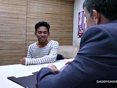アジア人, デカチン, カワイイ, ディルド, エロティック, ゲイ, 異人種間, オフィス