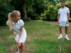 Cul, Blonde, Sucer une bite, Branlette thaïlandaise, Embrassement, De plein air, Rasée, Nénés