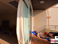 Amateur, Verga grande, Hd, Al aire libre, Montar, Adolescente, Tailandés, Tetas