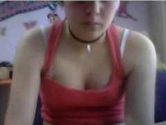 Enthousiasteling, Masturbatie, Slipje, Alleen, Webcamera