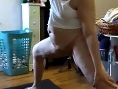 Morning Yoga with Hot MILF!