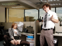 New guy fucks office secretary in loud hardcore