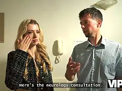 Belleza, Rubia, Engañando, Cornudo, Médico, Gritar, Medias largas, Uniforme