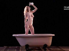 Erstaunlich, Bad, Fingern, Klaffend, Masturbation, Natürlichen titten, Solo, Jungendliche (18+)