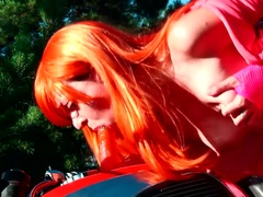 素人, フェティッシュ, ドイツ人, Hd, オナニー, アウトドア, 公共, 一人