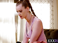 18, デカ尻, ブロンド, ハードコア, なめる, マッサージ, オマンコ, ティーン