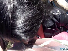 Enthousiasteling, Pijpbeurt, Europees, Buiten, Kut duiken, Realiteit, Strak, Tieten likken