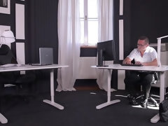Unforeseen Fulfillment: Busty Coworker's Tits Fucked Hard