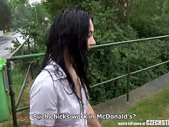 Amateur, Sucer une bite, Brunette brune, Fait maison, Pov, Public, Criant, Adolescente