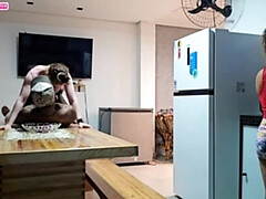 Kitchen Sex Leads to Bedroom Creampie with Lorrany Exotica