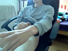 Leie, Grosser schwanz, Spermaladung, Schwul, Masturbation, Netzkamera