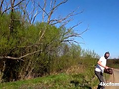 Verga grande, Tetas grandes, Cfnm, Hd, Masturbación, Al aire libre, Público, Gritar