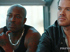 アナル, デカチン, 黒人, フェラチオ, 茶髪の, ヨーロピアン, 手コキする, ヒール