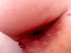 Bare dark haired is getting plumbed firm, from the back early in the morning and loving it