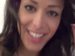 Leie, Blasen, Braunhaarige, Aufs gesicht abspritzen, Latina