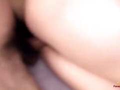 Asiatisch, Blasen, Braunhaarige, Besamung, Dildo, Hardcore, Nackt, Titten