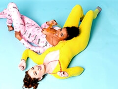 お尻, デカパイ, 黒人, フェラチオ, バック, 黒人, 女 人男 人, 異人種間