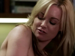 ブロンド, フェラチオ, オフィス, ティーン