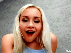 Blonde, Tchèque, Hard, Seins naturels, Chatte, Chevaucher, Rasée