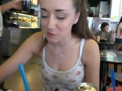 Zwart, Bruinharig, Vriendin, Harig, Gezichtspunt, Roken, Lang, Tieten likken