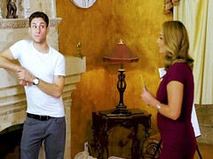 ブロンド, イく瞬間, チン, 淫乱熟女, 妻