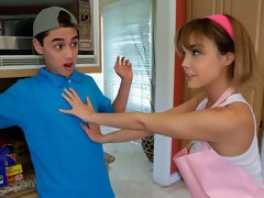 お尻, ブロンド, バック, 手コキする, キッチン, 淫乱熟女, オマンコ, 剃毛