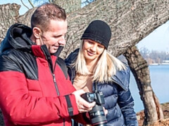 ブロンド, フェラチオ, 手コキする, なめる, オマンコ, 靴, ストリッピング, ティーン