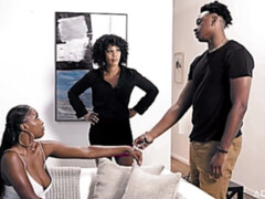 素人, デカ尻, デカパイ, フェラチオ, 黒人, 淫乱熟女, 三人, オッパイの