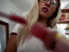 Amateur, Nana, Blonde, Fétiche, Fait maison, Pov, Solo, Étudiant