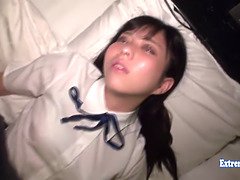 Amateur, Asiatique, Mignonne, Japonaise, Chatte, Élève, Rasée, Adolescente