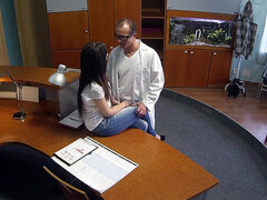 Engañando, Pareja, Médico, Enfermera, Oficina, Embarazada, Apretado, Mojado