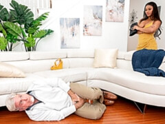 Badkamer, Zwart, Zwart, Interraciaal, Natuurlijke tieten, Tiener, Bekijker, Nat