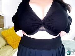 Belle grosse femme bgf, Gros seins, Brunette brune, Plantureuse, Rondelette, Hd, Masturbation, Seins naturels