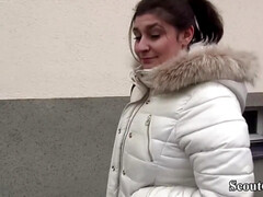 GERMAN SCOUT - TEENAGER JULY JOHNSON SEDUCE TO SCREW AT CASTING IN BERLIN - Cum Load