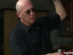 お尻, 緊縛, フェラチオ, ボンデージ, 指いじり, ハードコア, オマンコ, バイブレーター