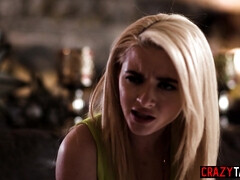 Petite blonde teen fucks her blind date