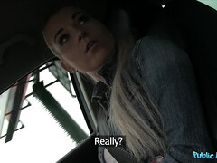 Leie, Bus, Auto, Hundestellung, Im freien, Pov, Öffentlich, Titten