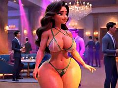 Verga grande, Tetas grandes, Bikini, Negro, Británico, Gordita, Hd, Esposa