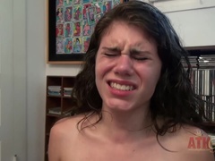 Braunhaarige, Masturbation, Höschen, Zierlich, Muschi, Jungendliche (18+), Titten, Spielzeuge