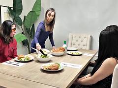 デカパイ, フェラチオ, 茶髪の, 捕まる, イく瞬間, 淫乱熟女, ポリス, オッパイの