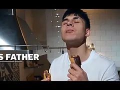 Belleza, Engañando, Papá, Hd, Pelirrojo, Gritar, Afeitado, Medias largas