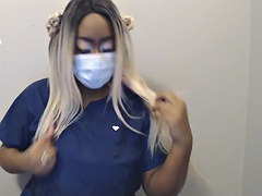 Gros seins, Noire, Noir ébène, Fétiche, Infirmière, Nénés